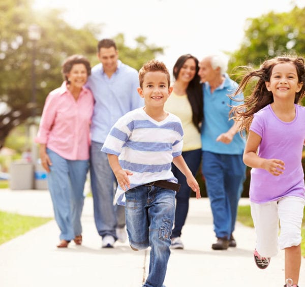 healthy happy family