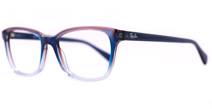 Ray-Ban 5362 side view, women's cat eye frame