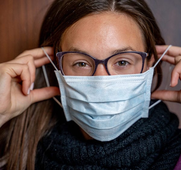 foggy glasses and masks